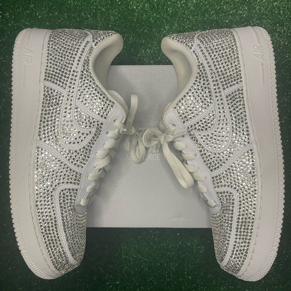 Custom Rhinestone Air Force 1s